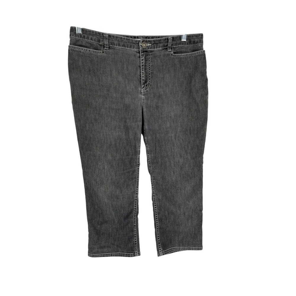 Pendleton Jeans Women’s Size 14 Petite Capri Crop Black Denim